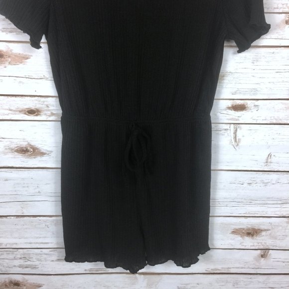 Black MakeMeChic High Waist Romper - Picture 3 of 11